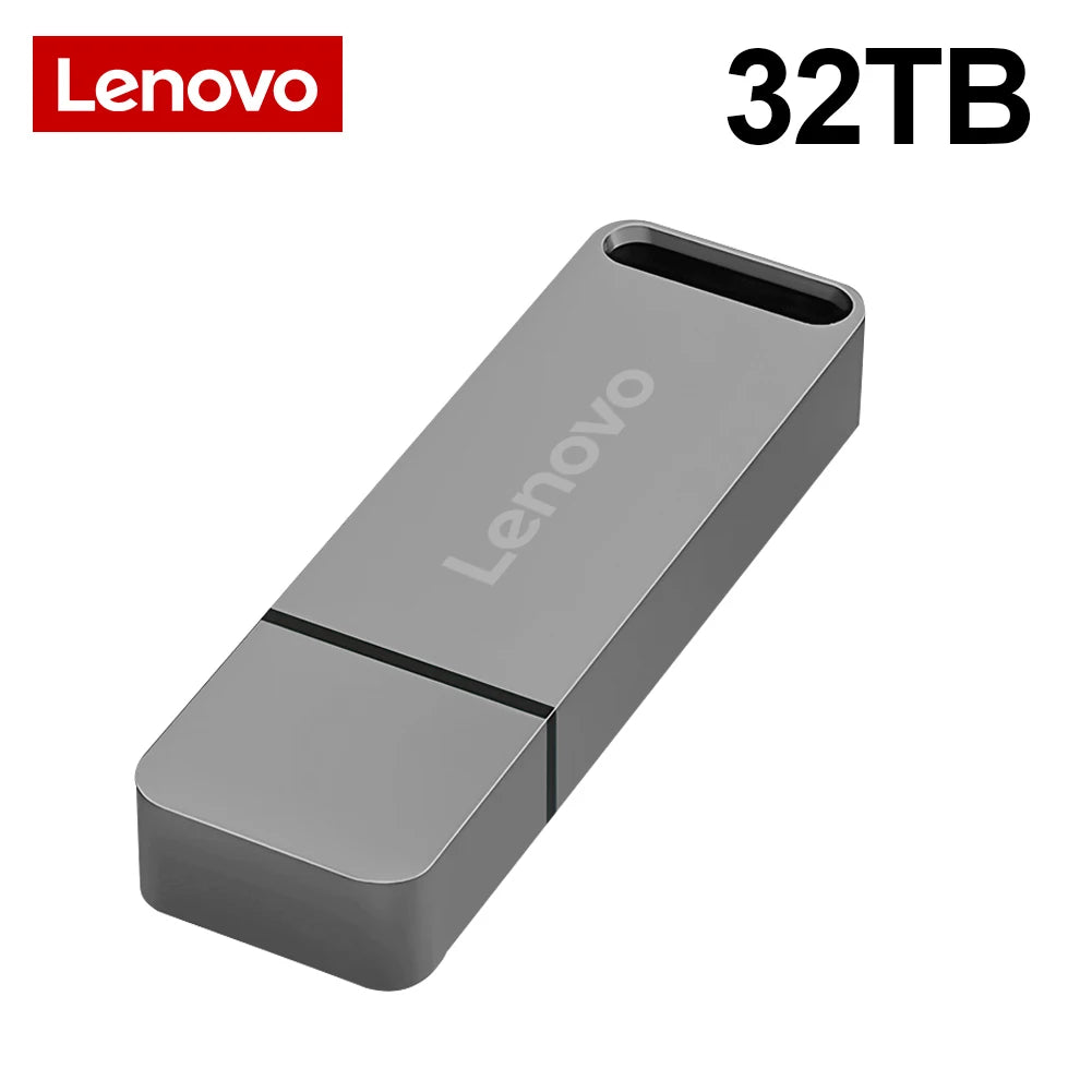 Lenovo 64TB USB Flash Drives USB3.2 Super High Speed Transfer PenDrive 16TB Portable Pen Drive Waterproof Memoria Usb Flash Disk