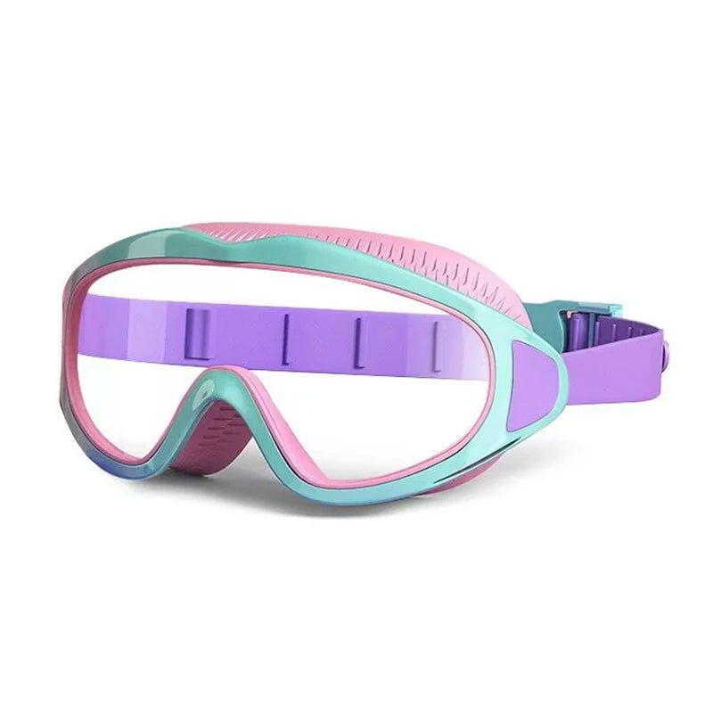 Children's swimming goggles; anti-fog and anti-ultraviolet; wide-angle swimming goggles; waterproof children's pool glasses; sui