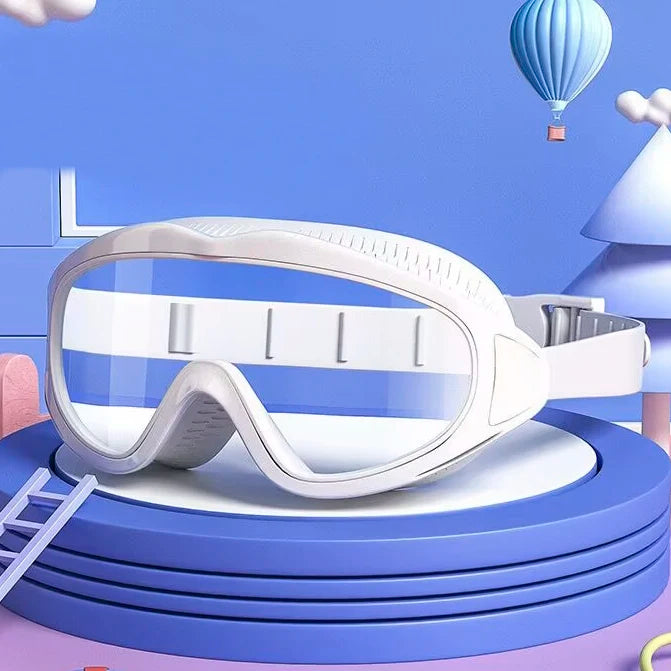 Children's swimming goggles; anti-fog and anti-ultraviolet; wide-angle swimming goggles; waterproof children's pool glasses; sui