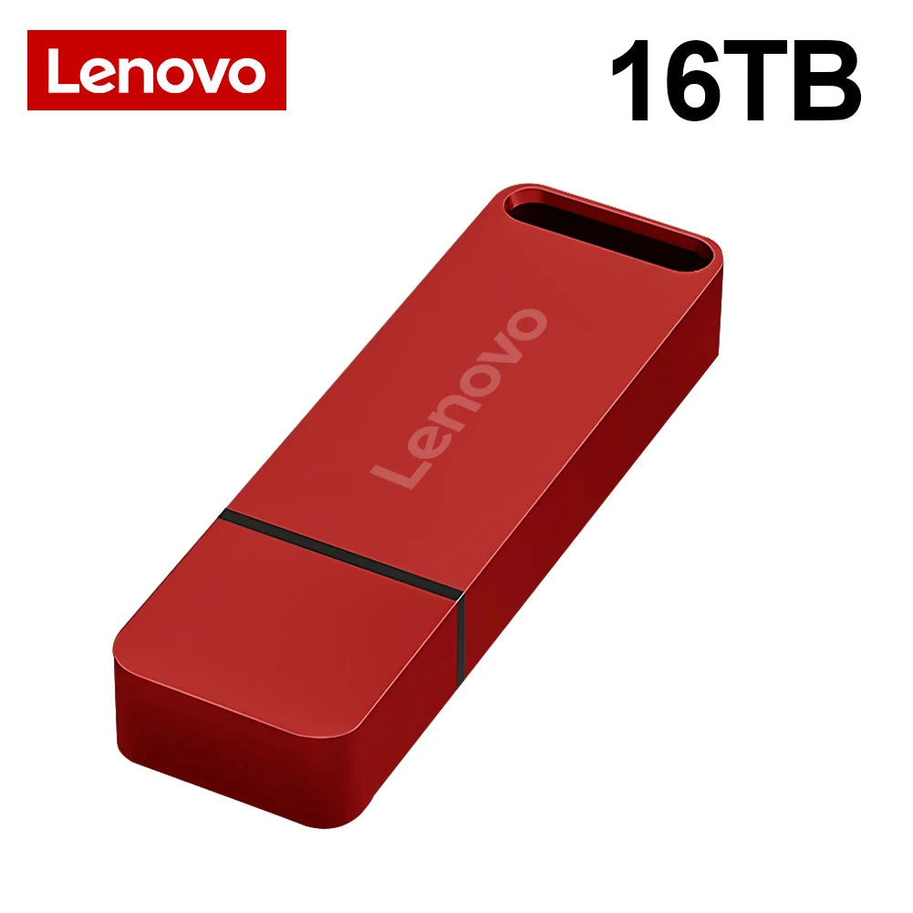 Lenovo 64TB USB Flash Drives USB3.2 Super High Speed Transfer PenDrive 16TB Portable Pen Drive Waterproof Memoria Usb Flash Disk