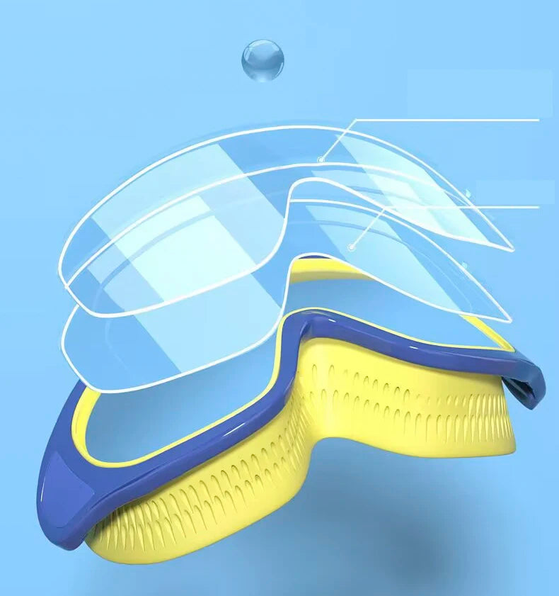 Children's swimming goggles; anti-fog and anti-ultraviolet; wide-angle swimming goggles; waterproof children's pool glasses; sui