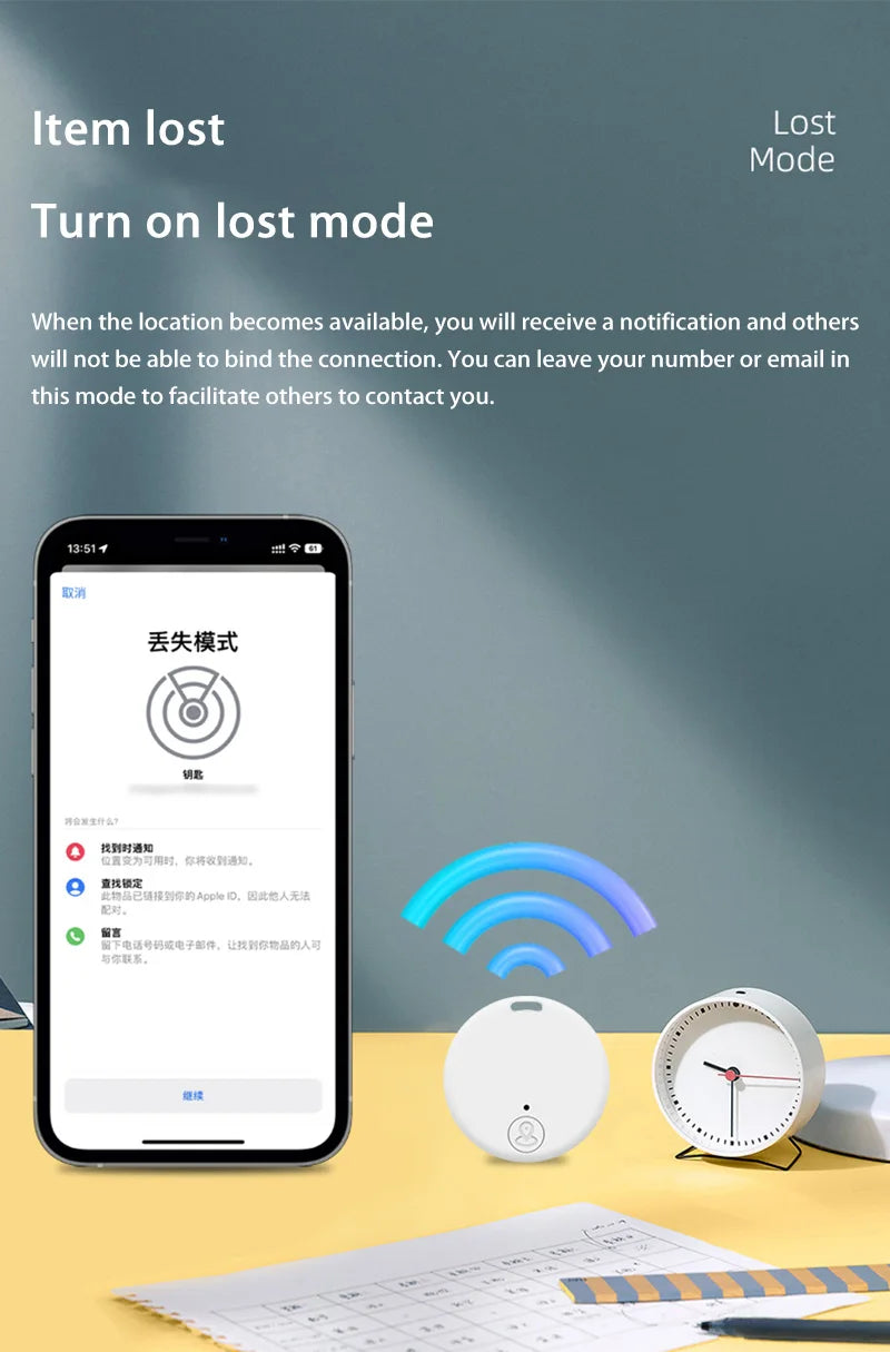 Xiaomi Mini GPS Tracker Bluetooth 5.0 Anti-Lost GPS Device Car Tracking For IOS Android Smart Finder Locator Accessory 2025
