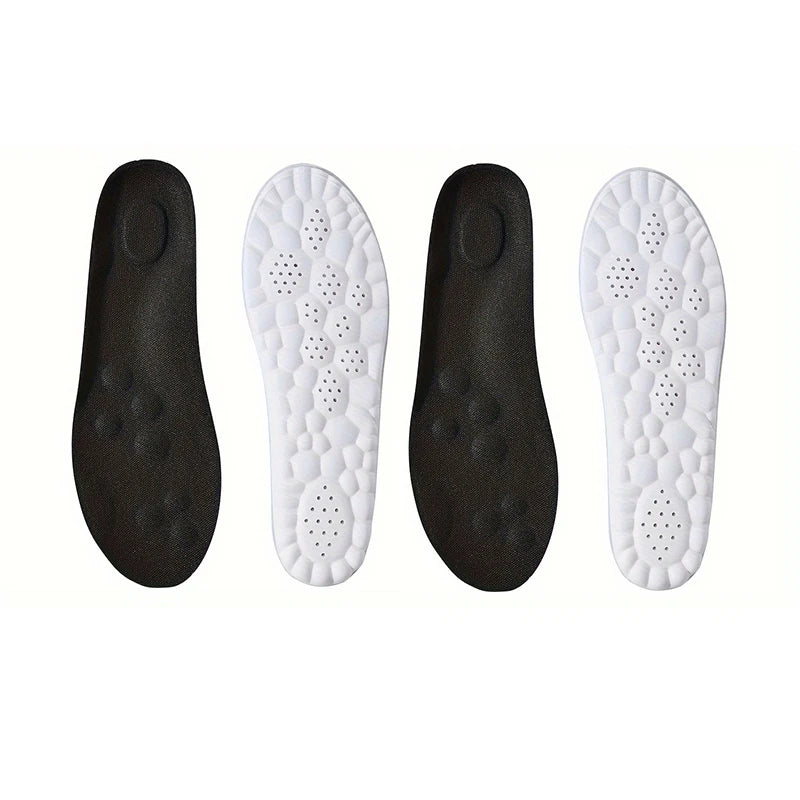1Pair/2Pairs/4Pairs High Elasticity Latex Sport Insoles Soft Shoe Pads Arch Support Orthotic Insoles Breathable Deodorant Insole