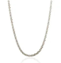 Stainless Steel Vintage Textured Delicate Necklace