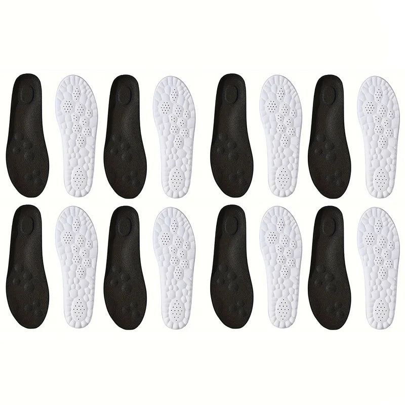 1Pair/2Pairs/4Pairs High Elasticity Latex Sport Insoles Soft Shoe Pads Arch Support Orthotic Insoles Breathable Deodorant Insole