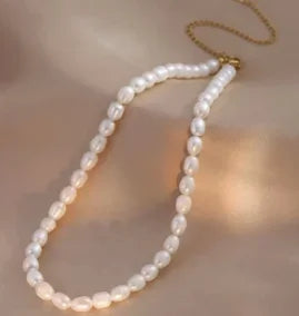 Stainless Steel Vintage Textured Delicate Necklace