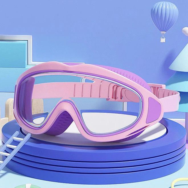 Children's swimming goggles; anti-fog and anti-ultraviolet; wide-angle swimming goggles; waterproof children's pool glasses; sui