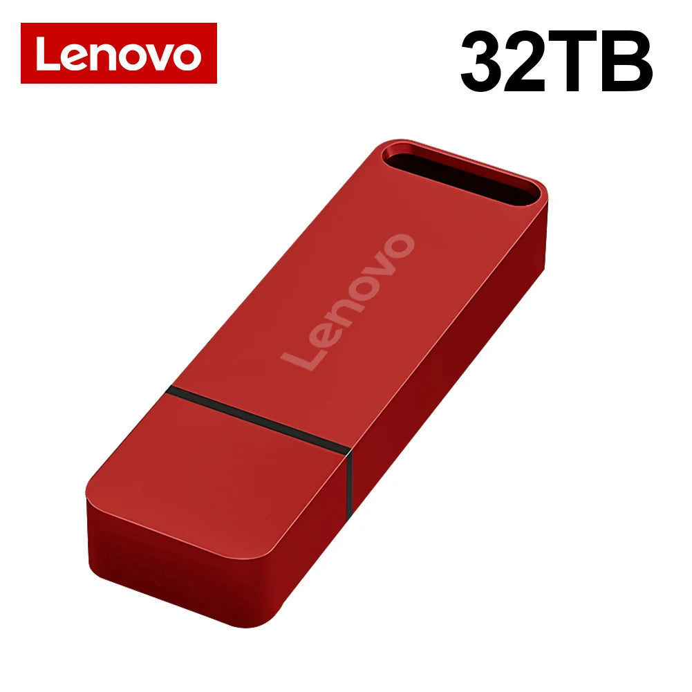 Lenovo 64TB USB Flash Drives USB3.2 Super High Speed Transfer PenDrive 16TB Portable Pen Drive Waterproof Memoria Usb Flash Disk