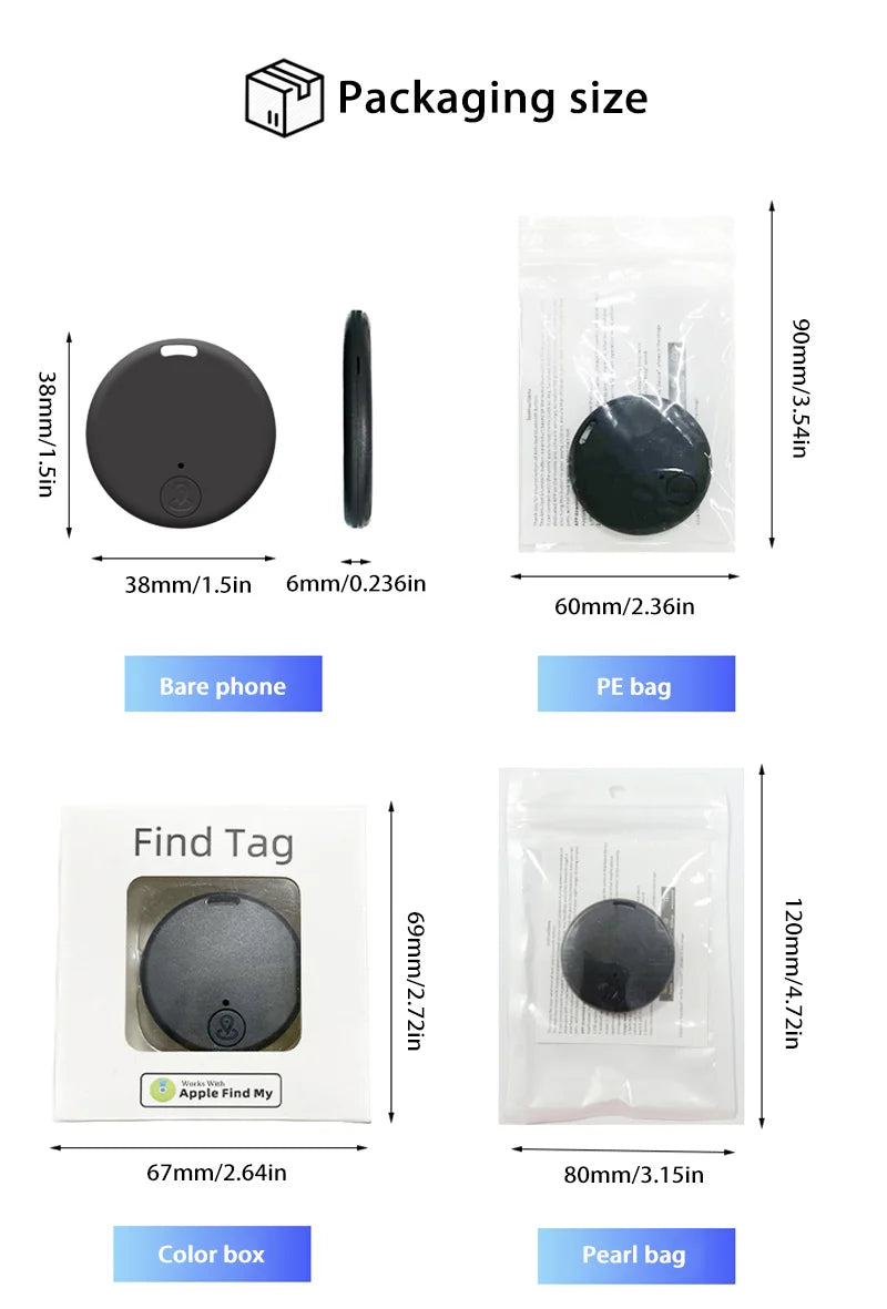 Xiaomi Mini GPS Tracker Bluetooth 5.0 Anti-Lost GPS Device Car Tracking For IOS Android Smart Finder Locator Accessory 2025