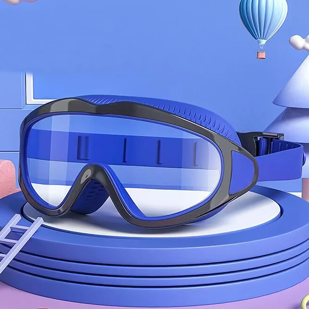 Children's swimming goggles; anti-fog and anti-ultraviolet; wide-angle swimming goggles; waterproof children's pool glasses; sui